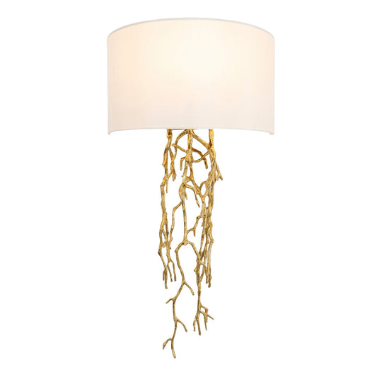 Solid Antique Brass Wall Light