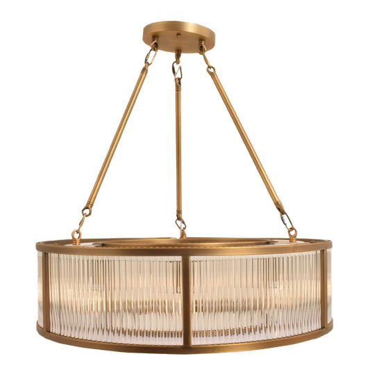 Ariel Antique Brass Finish Ceiling Light