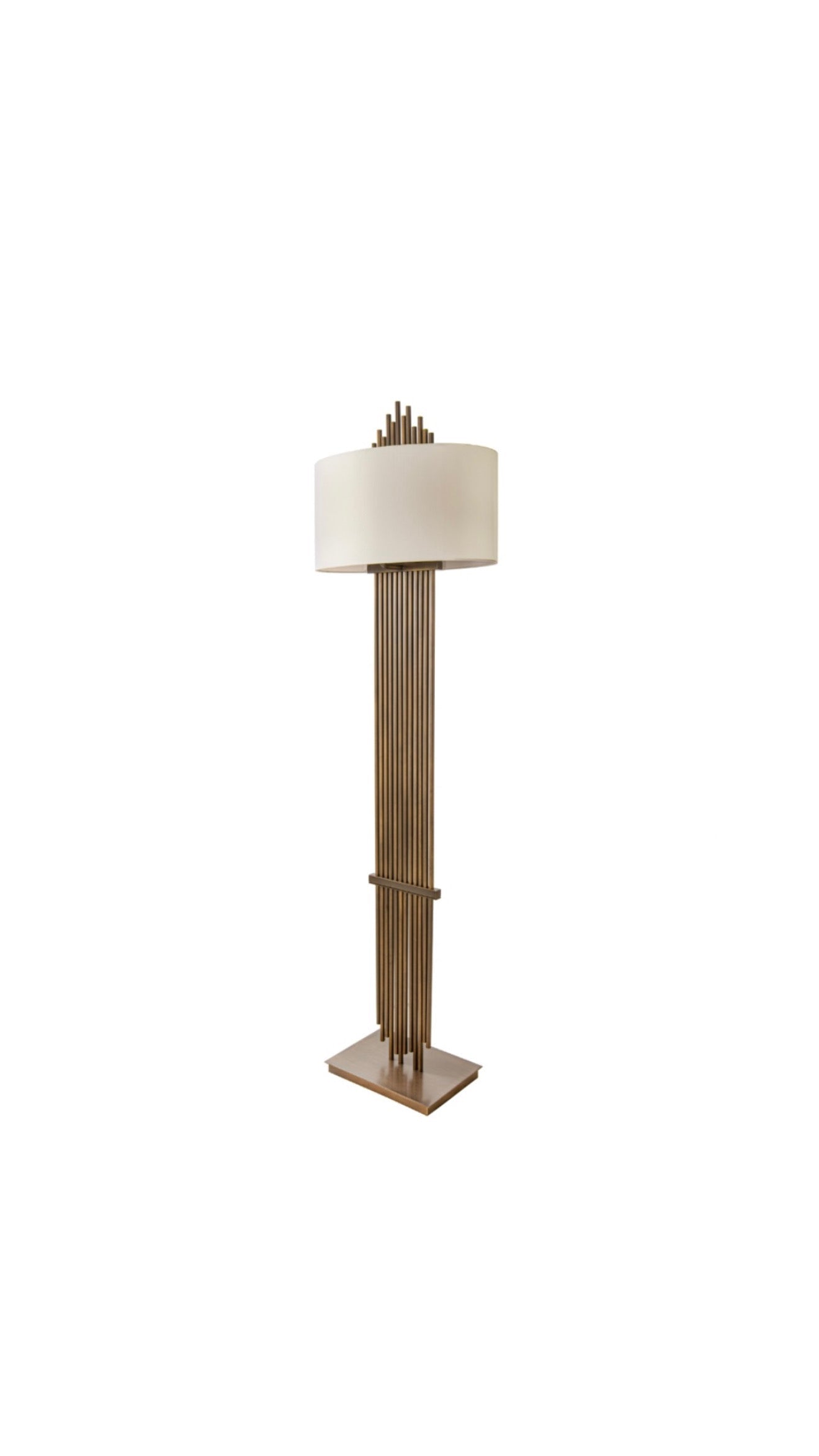 Dark Antique Brass Floor Lamp