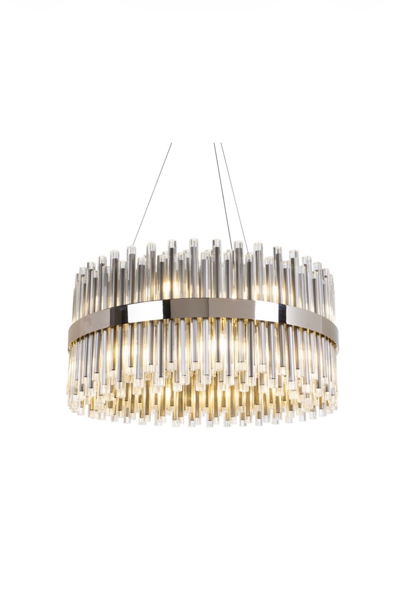 Luxury Nickel Glass Chandelier