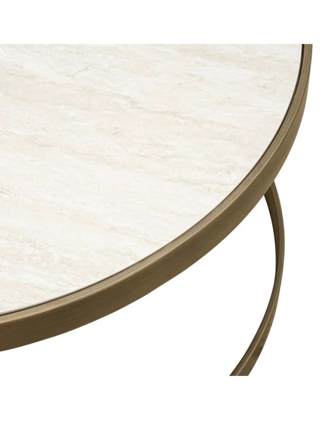 Suede Ribbed Coffee Table