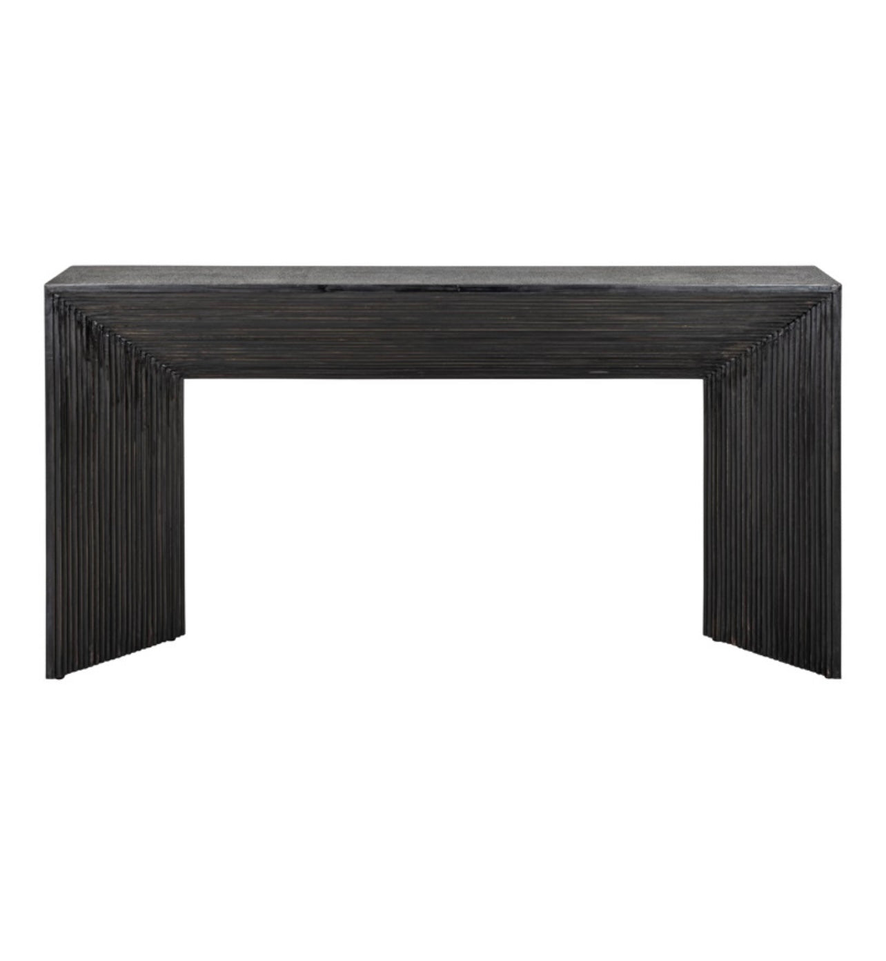 Dark Brass Cladded Console Table