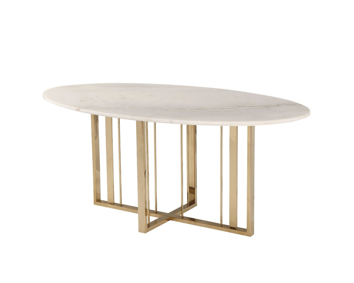 Liang & Eimil Fenty Dining Table - White Marble