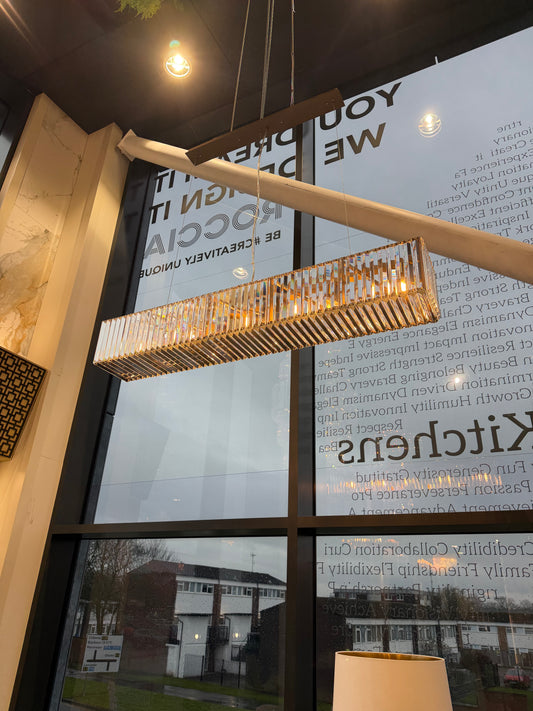 Crystal Long Chandelier