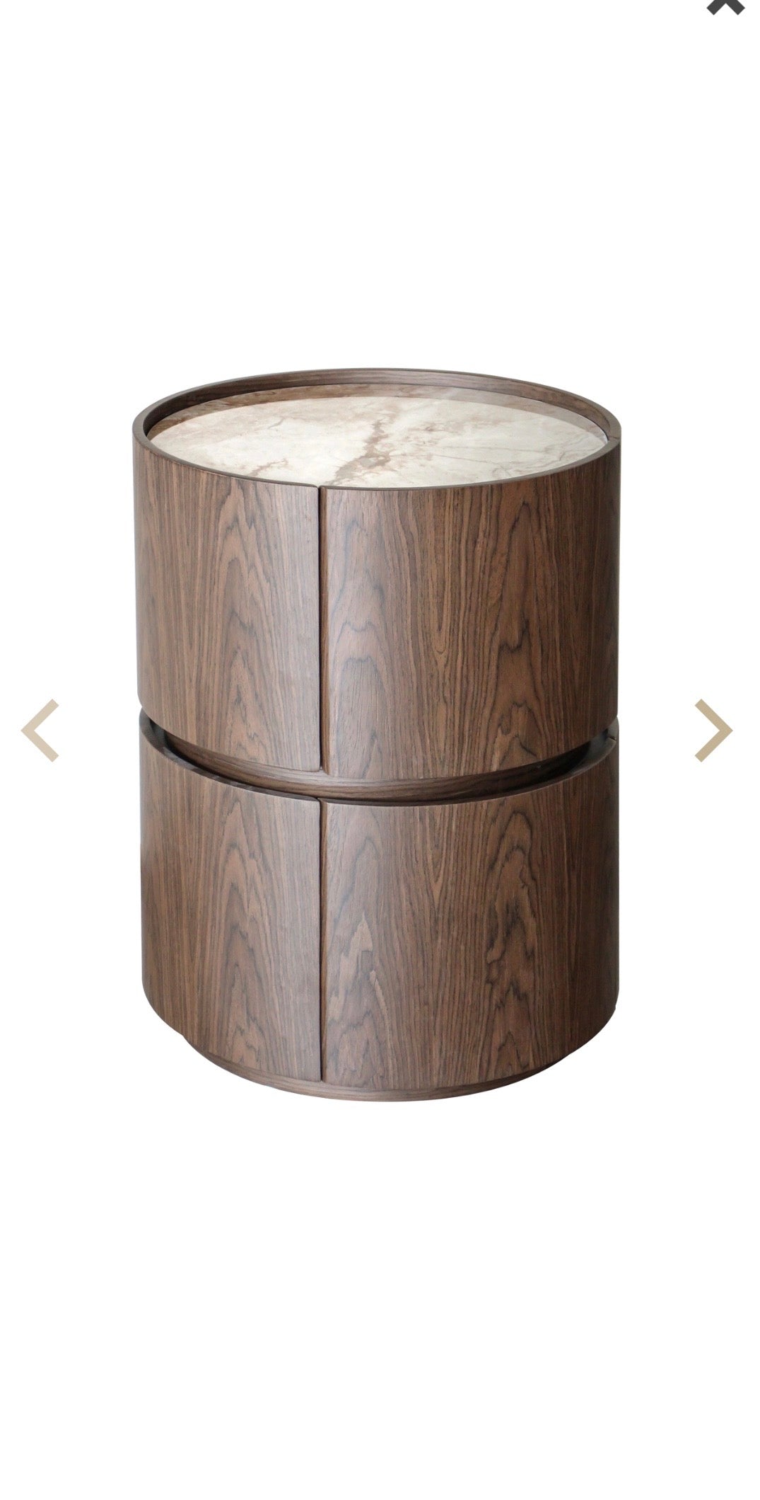 Ceramic Top Round Side Table