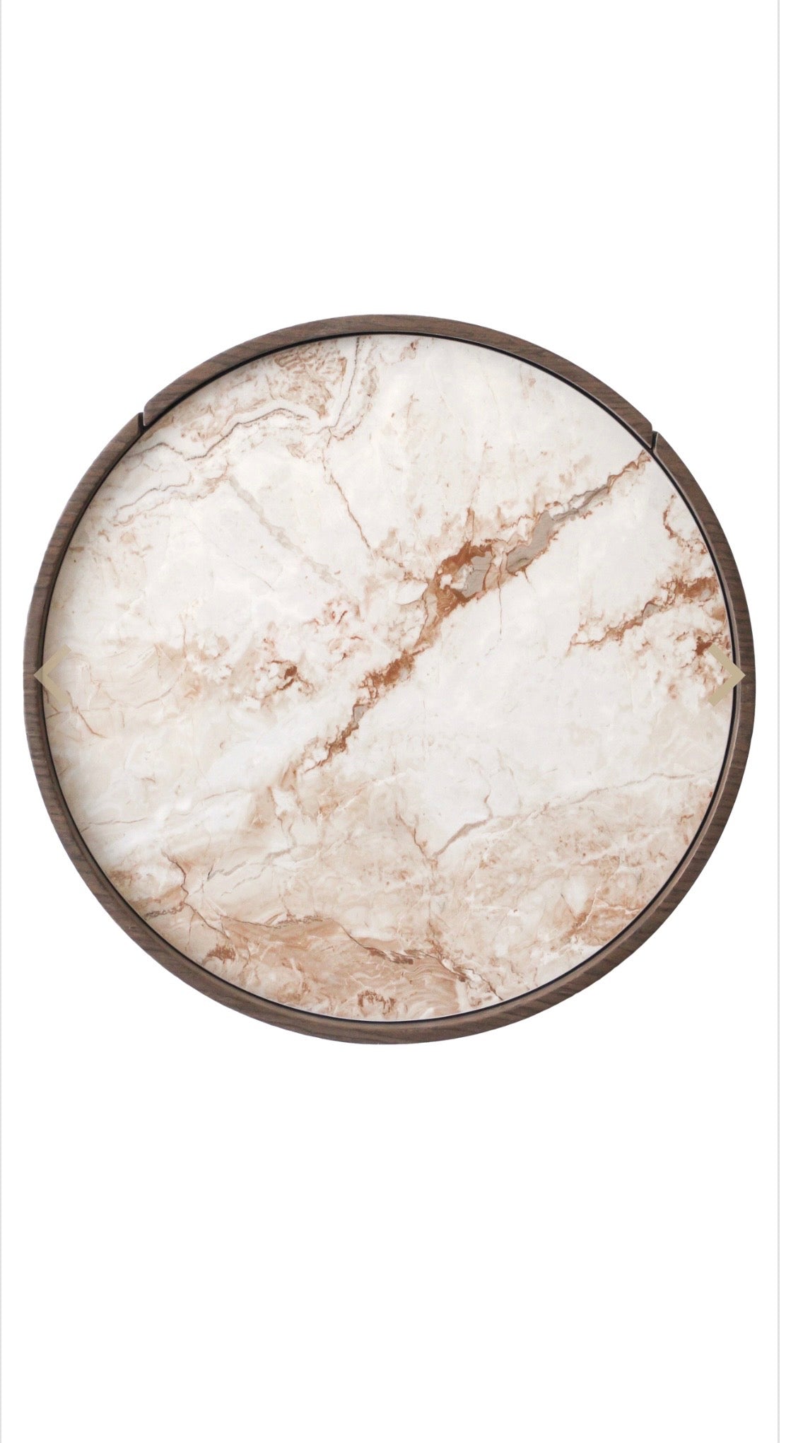 Ceramic Top Round Side Table