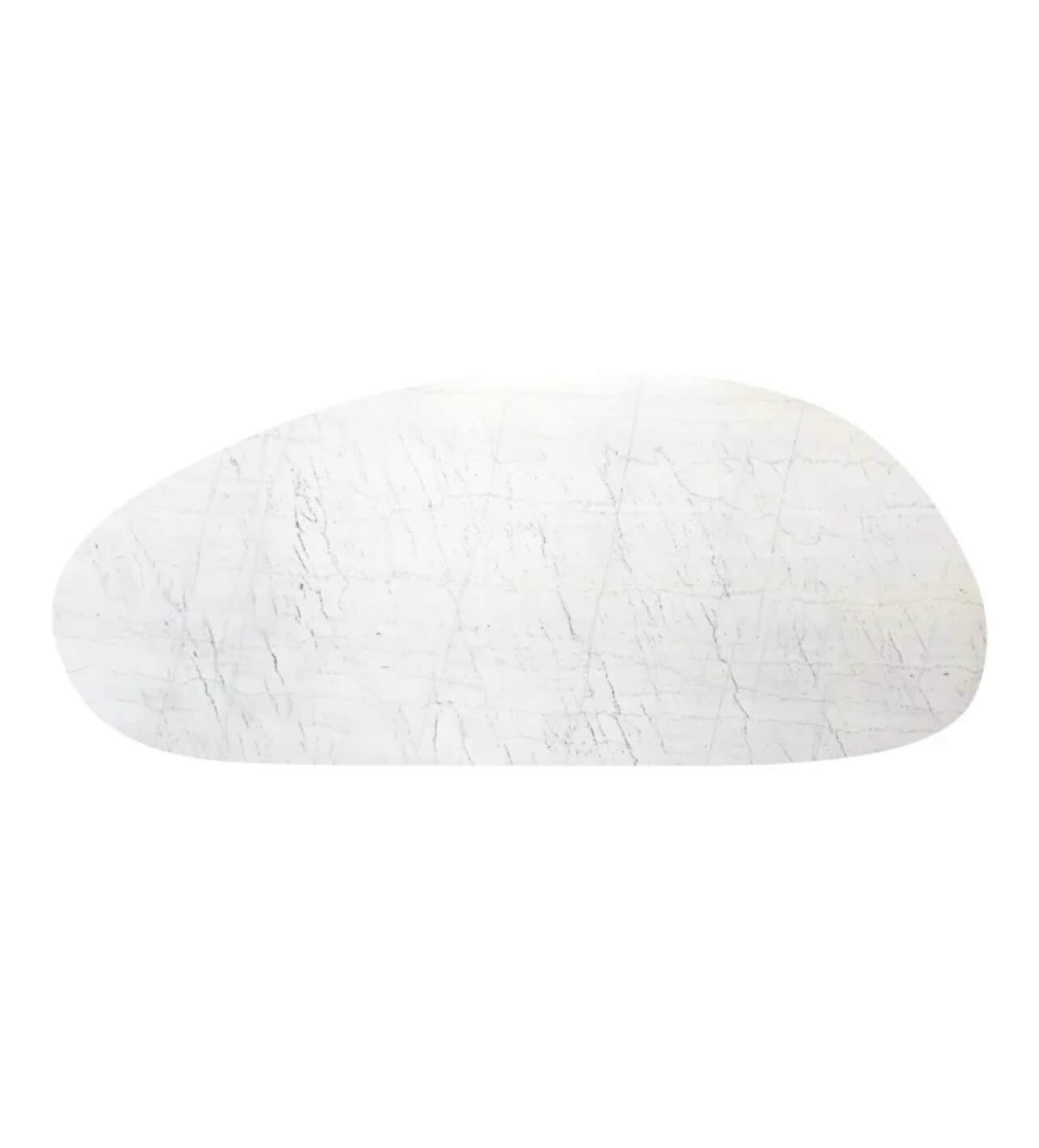 Tornado Dining Table in White Marble