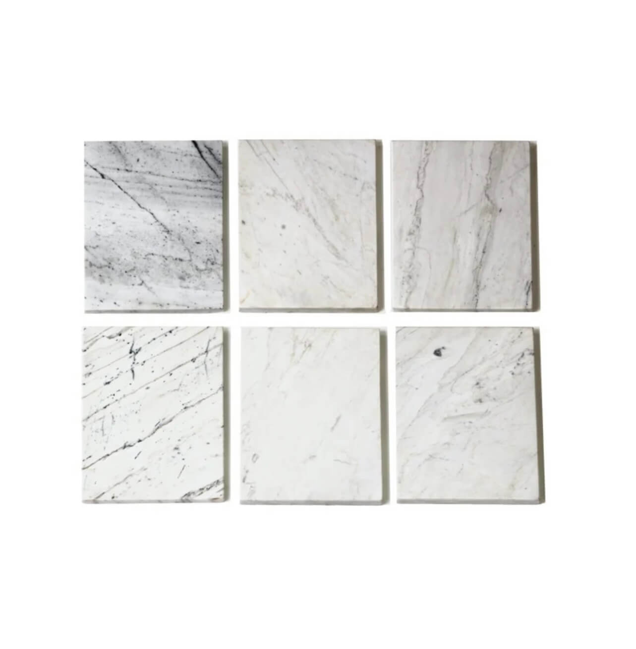 Tornado Dining Table in White Marble