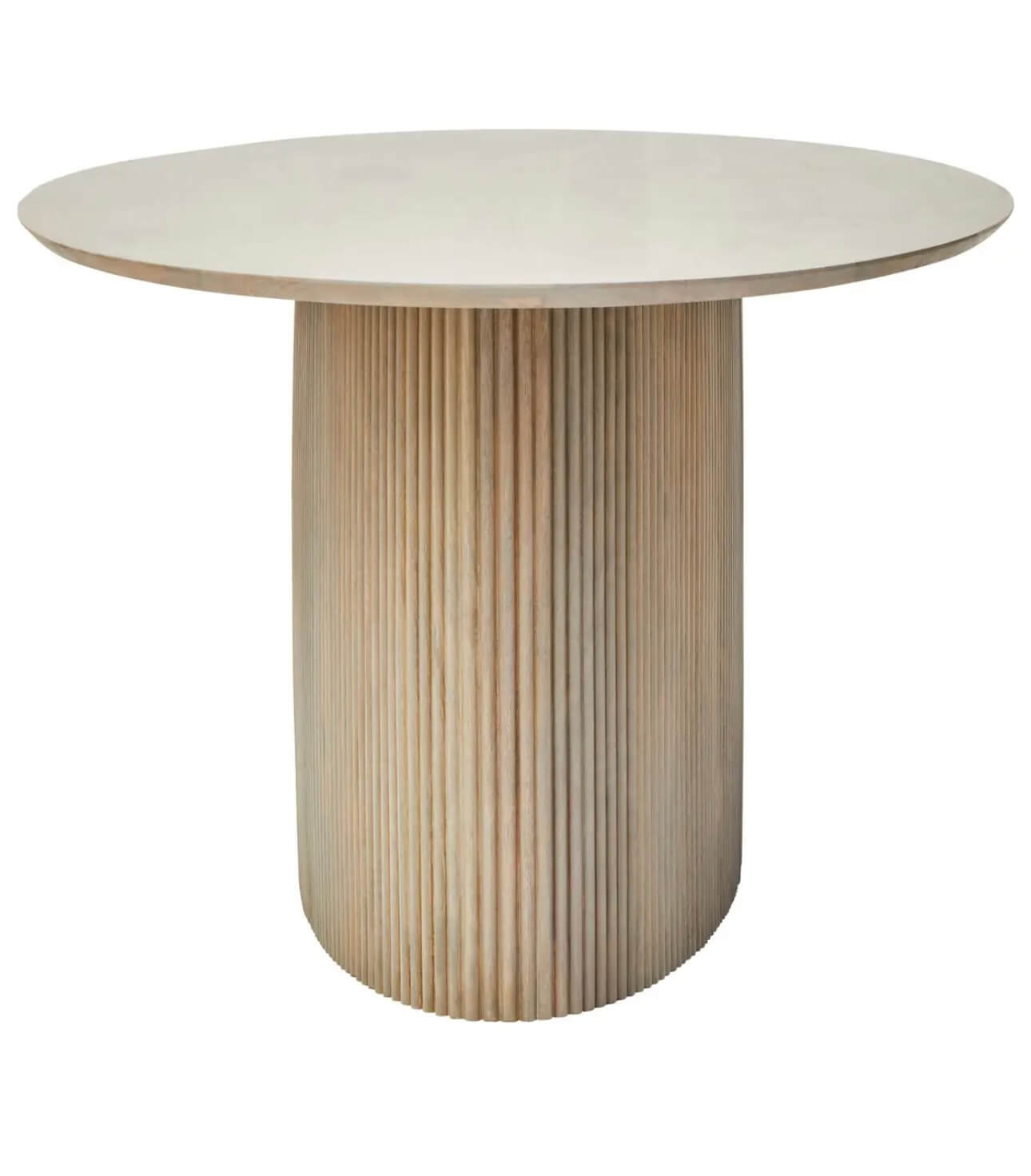 Grey Finish Oval Dining Table