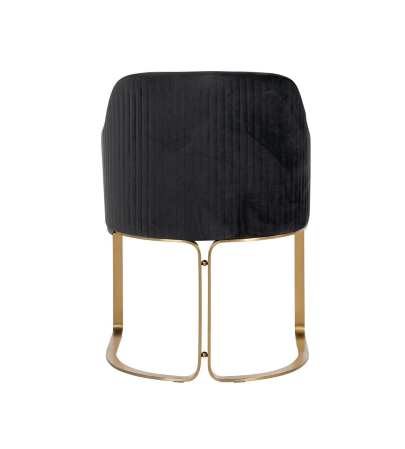 Luxe Black Velvet Dining Chair