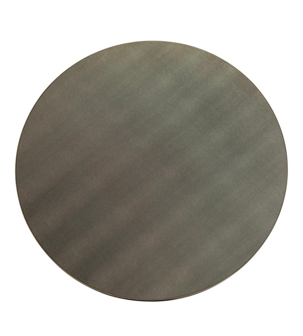 Textured Brass Trim Round Dining Table