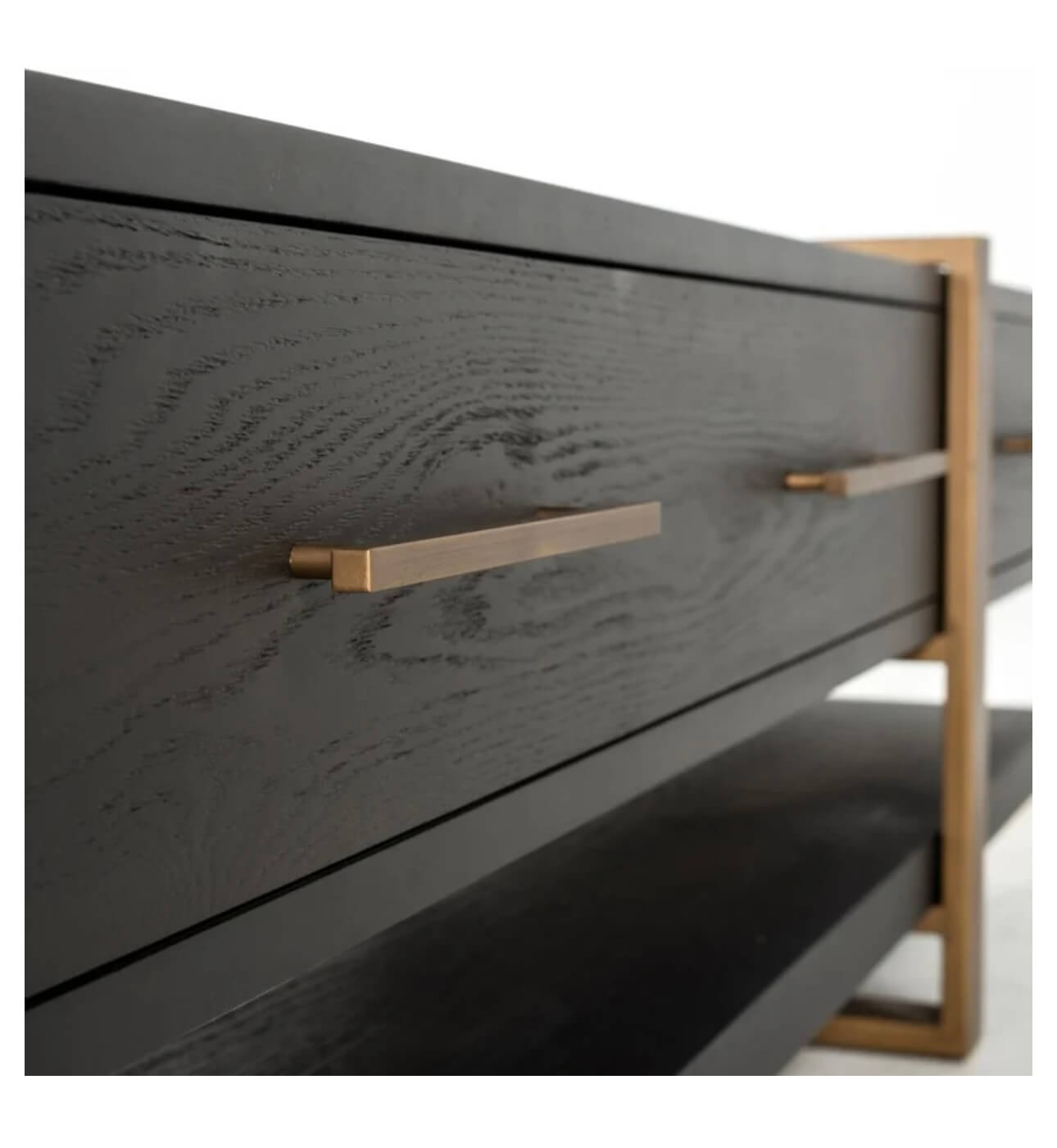 Dark Coffee Brass Media Unit