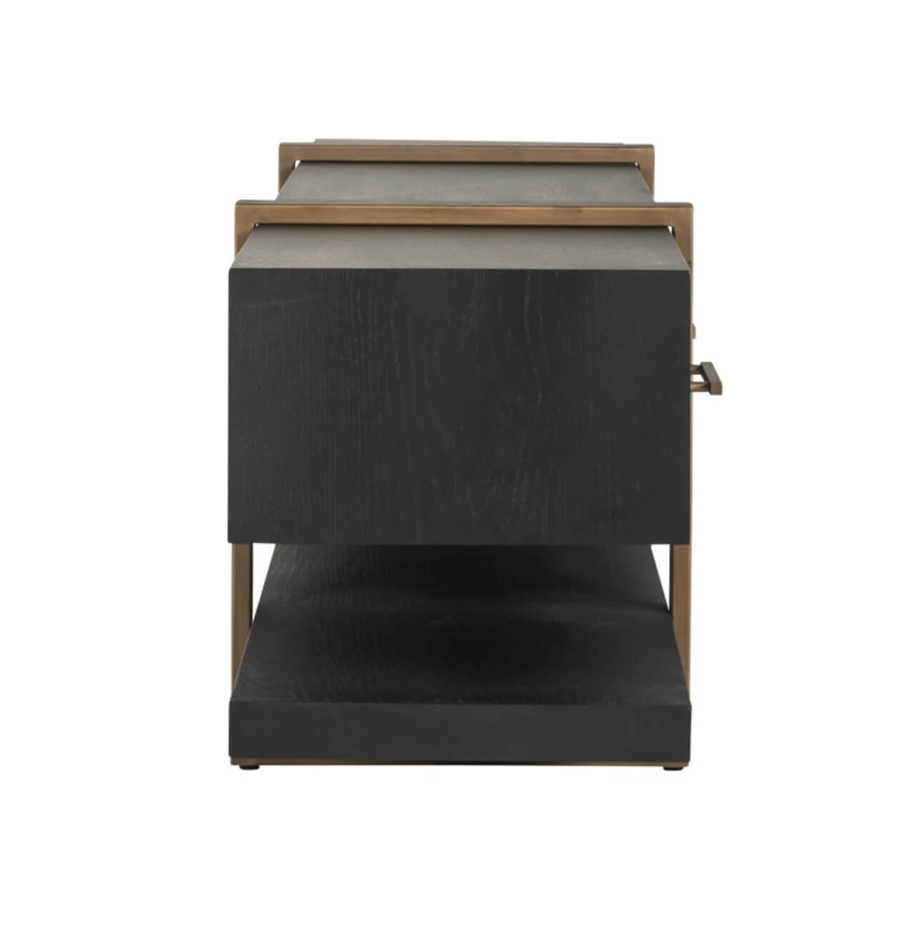 Dark Coffee Brass Media Unit