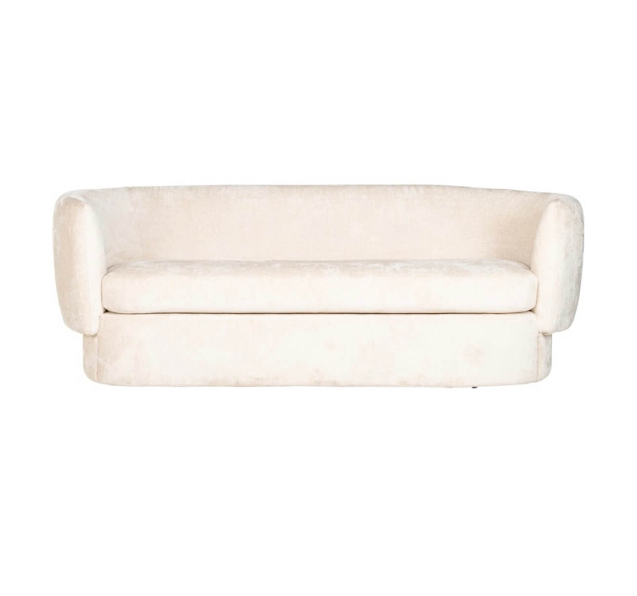 White Chenille Sofa
