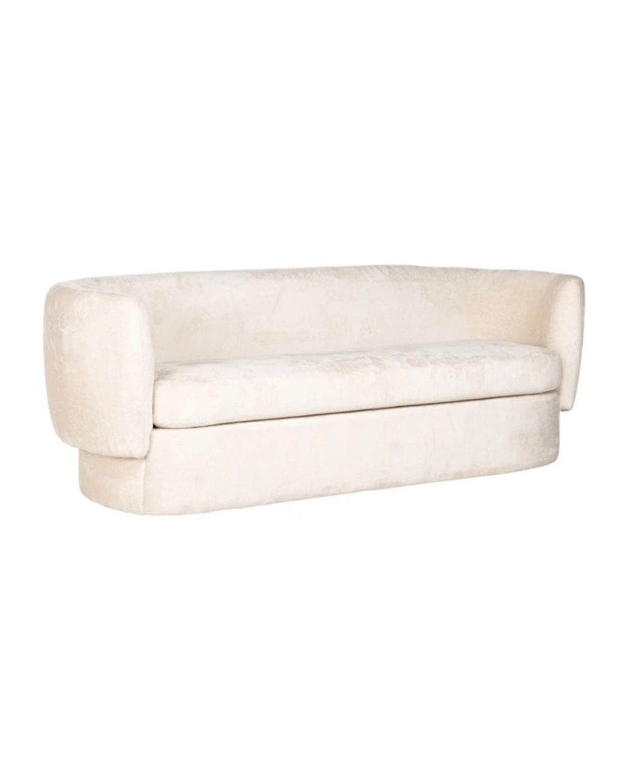 White Chenille Sofa
