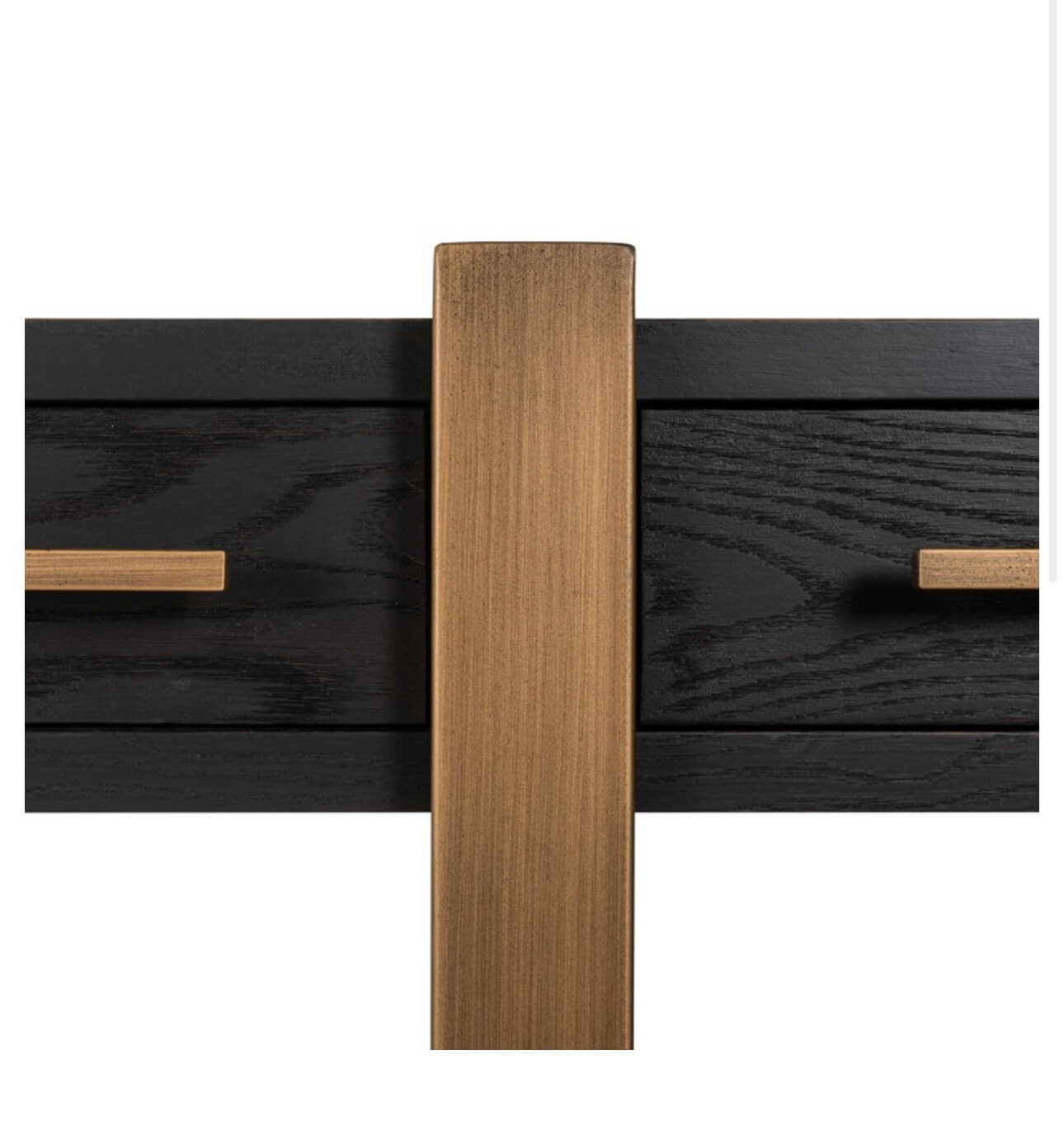Dark Coffee Brass Detailed Sideboard
