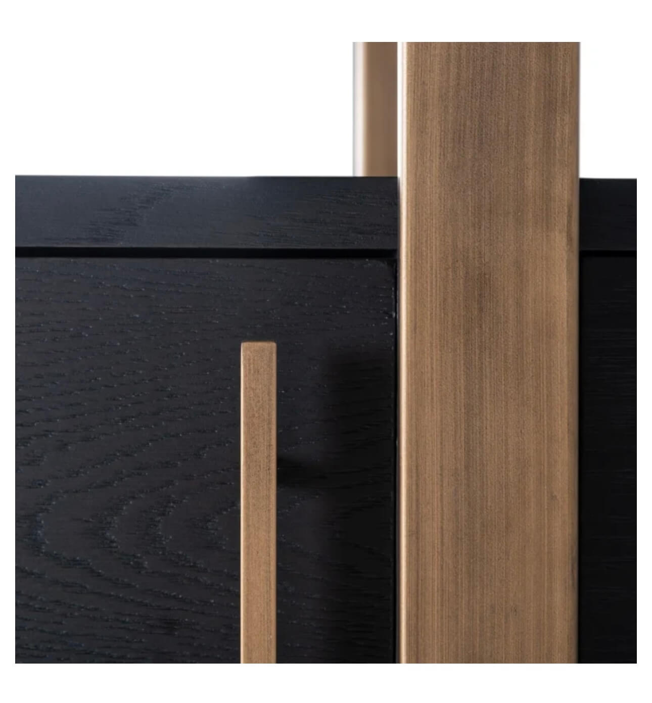 Luxury Black & Brass Display Unit