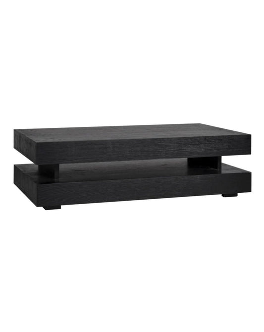 Black Oak Veneer Coffee Table