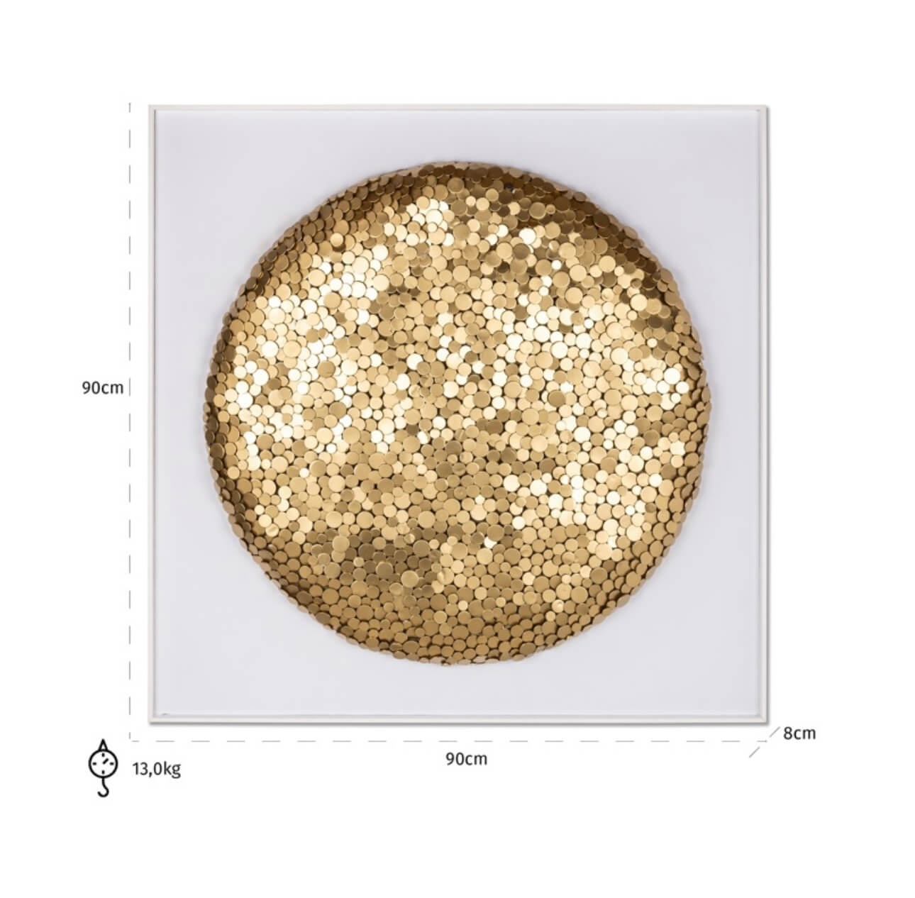 Gold Mosaic Wall Art