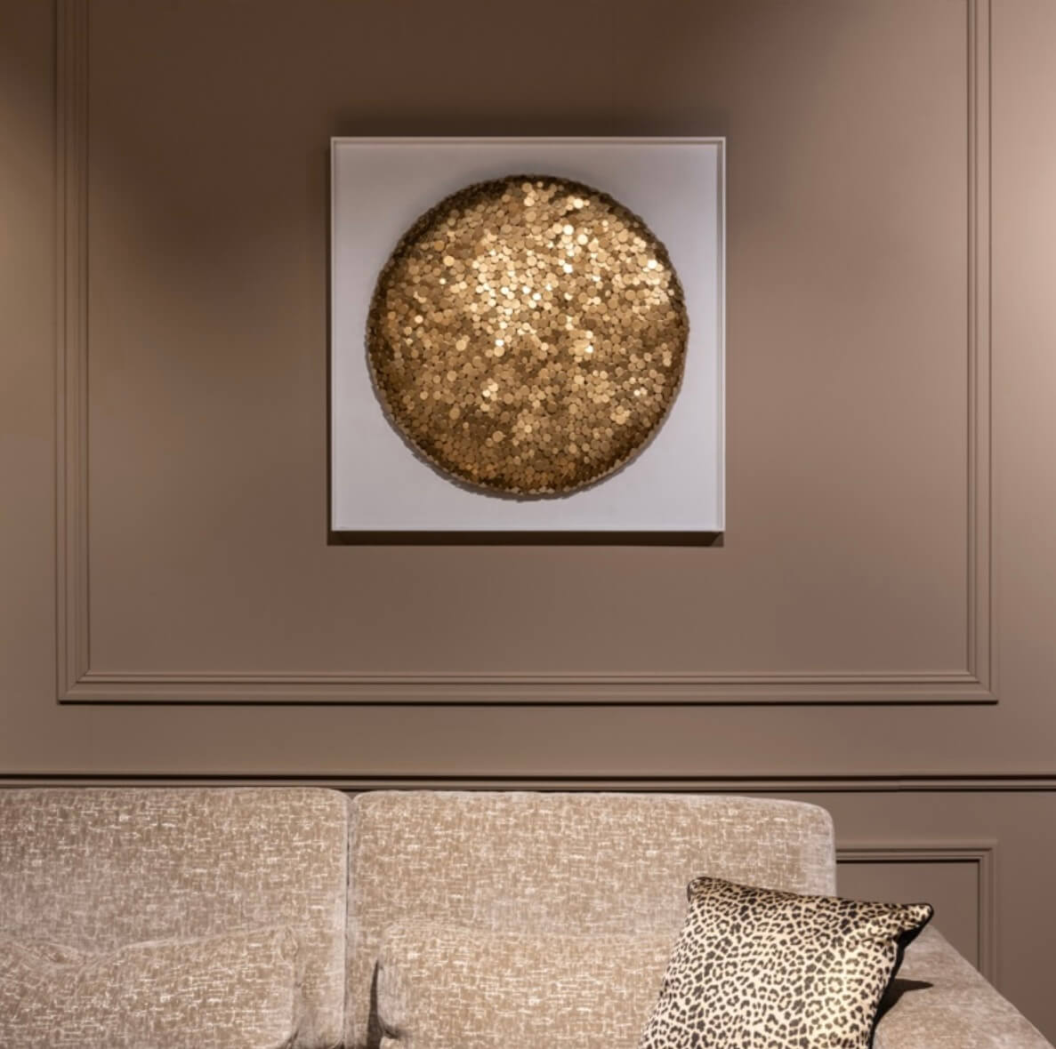 Gold Mosaic Wall Art