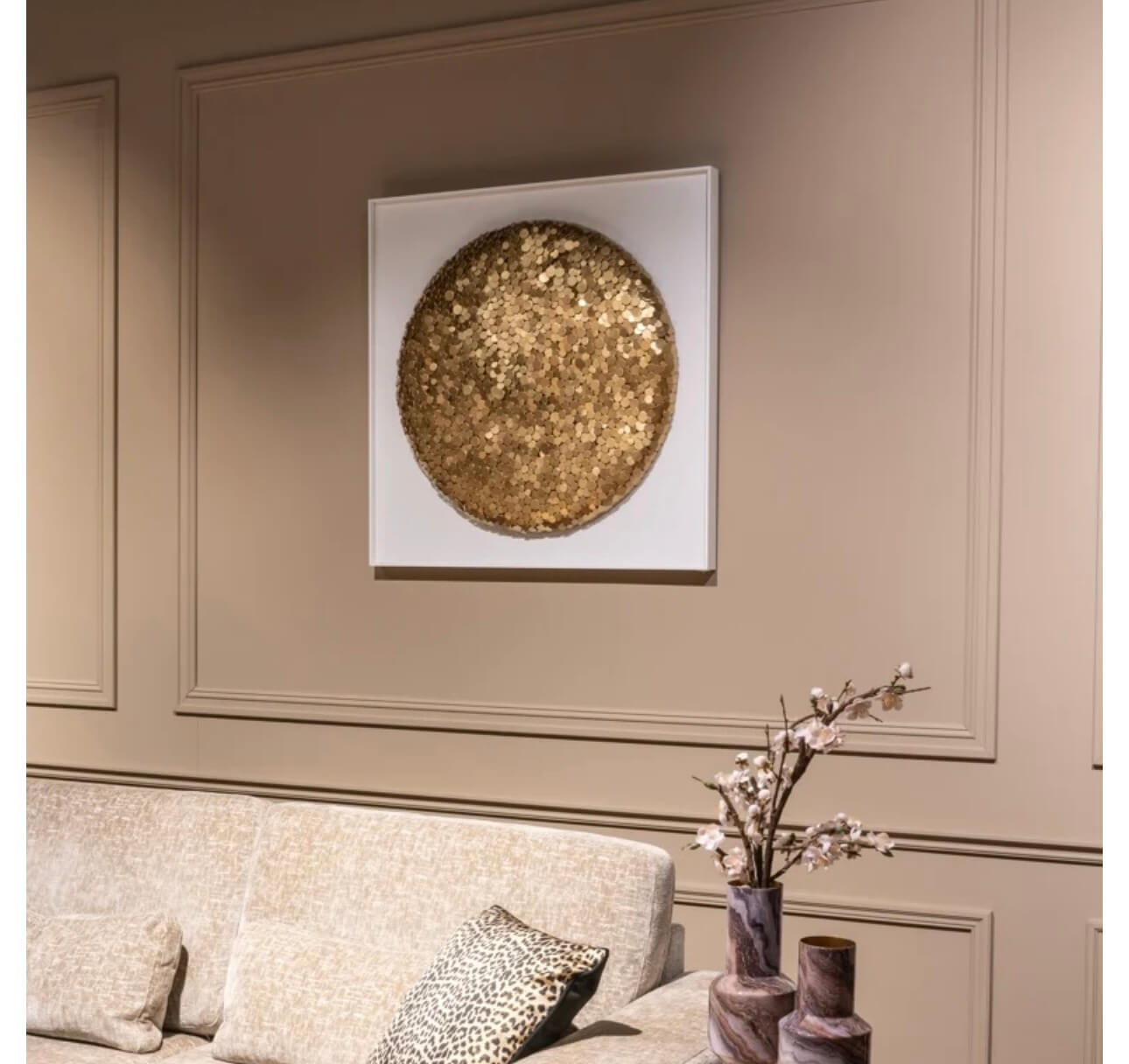 Gold Mosaic Wall Art