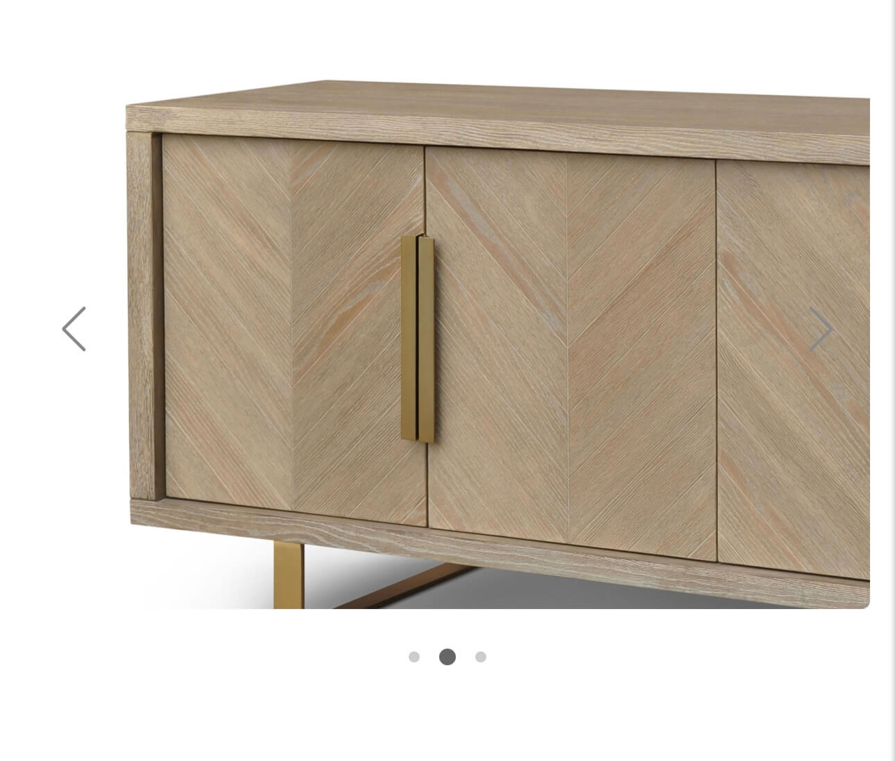 Oak Parquet Style Sideboard