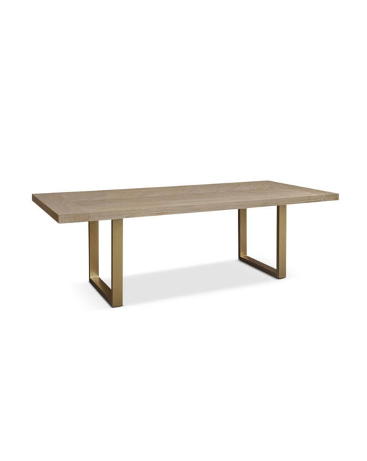 Oak Parquet Style Dining Table
