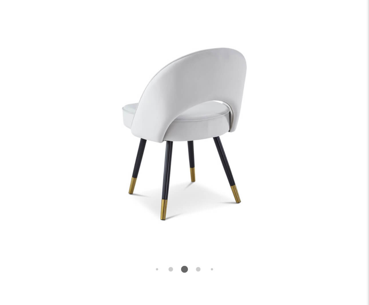 Grey Matte Velvet Dining Chair Set Of 2