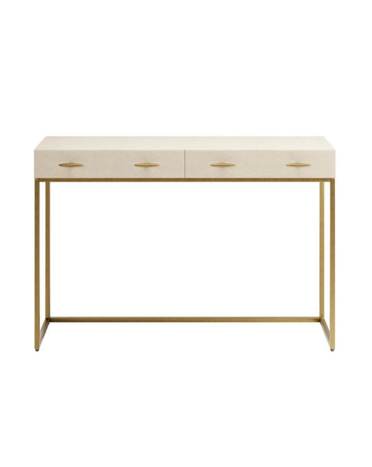 Ivory Shagreen Console Table