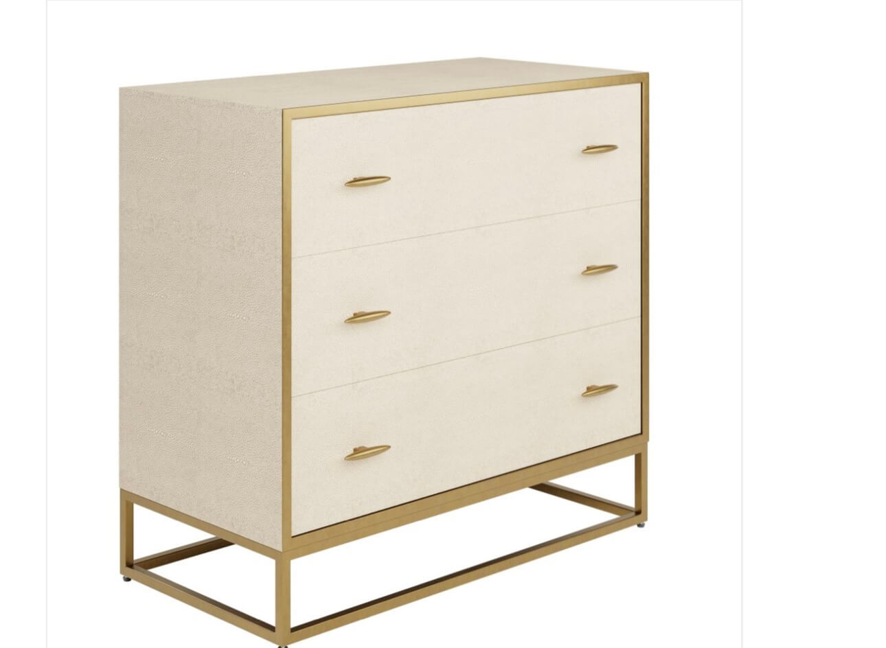 Ivory Shagreen Chest Of Drawers