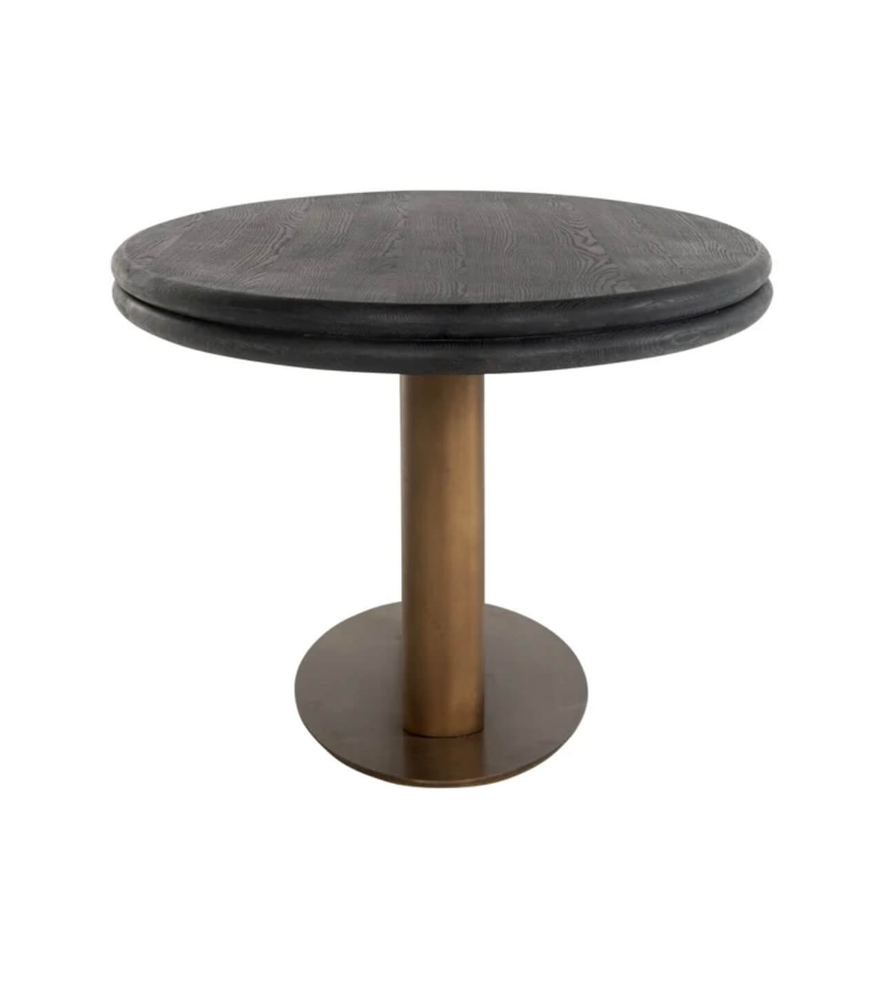 Black Rustic Oval Dining Table