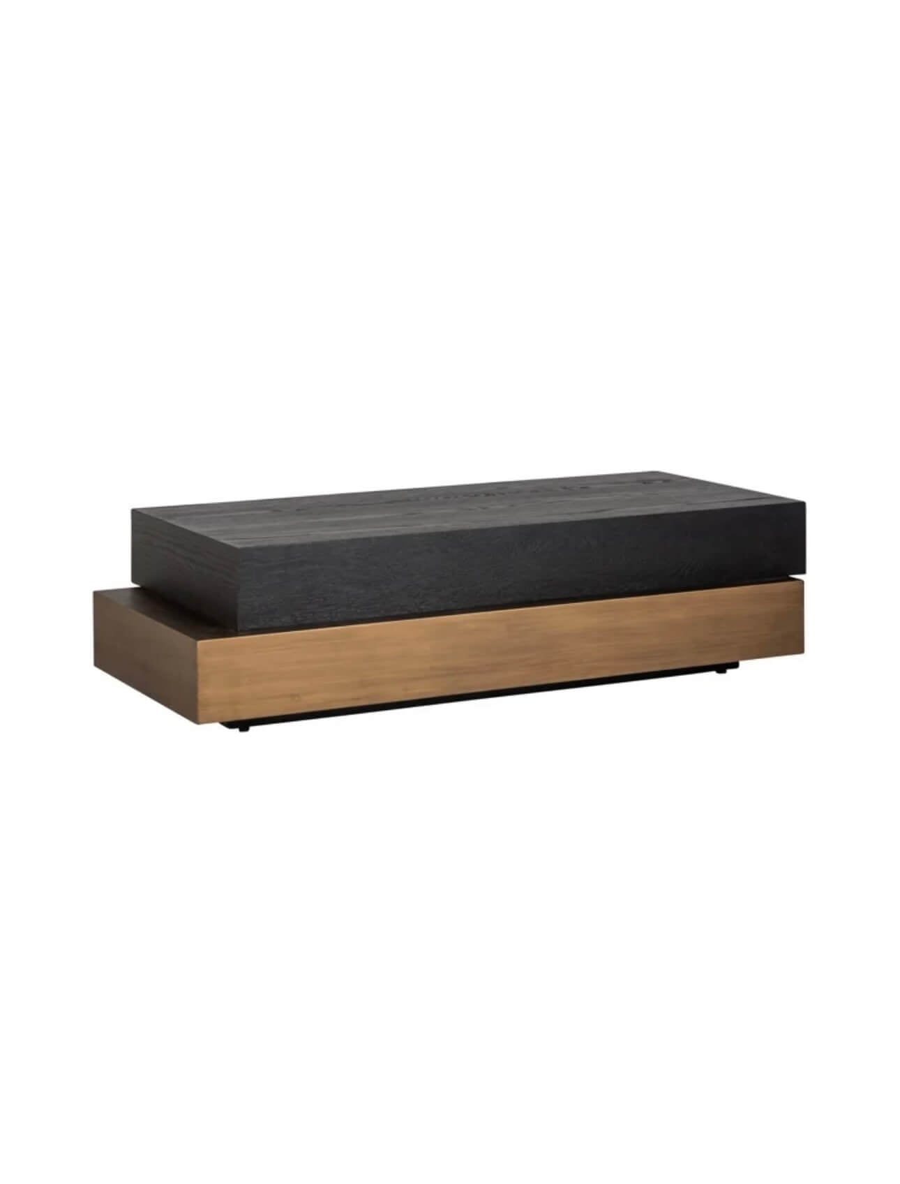 Dark Coffee Brass Coffee Table