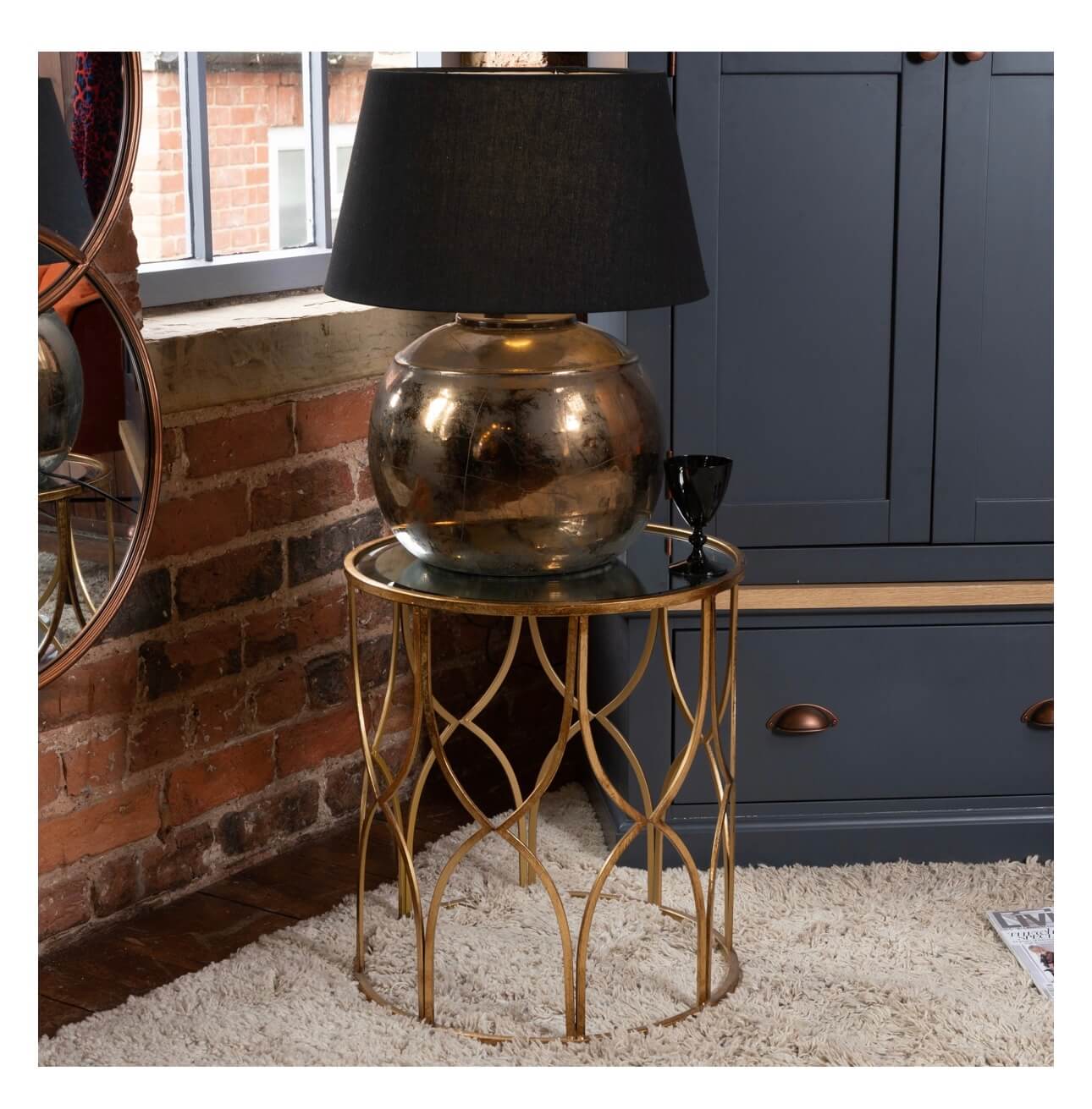 Gold Side Tables Set Of Two