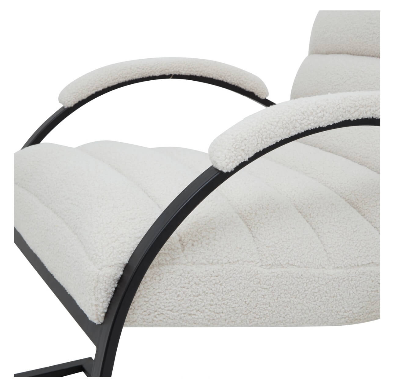Bouclé Ribbed Occasional Chair