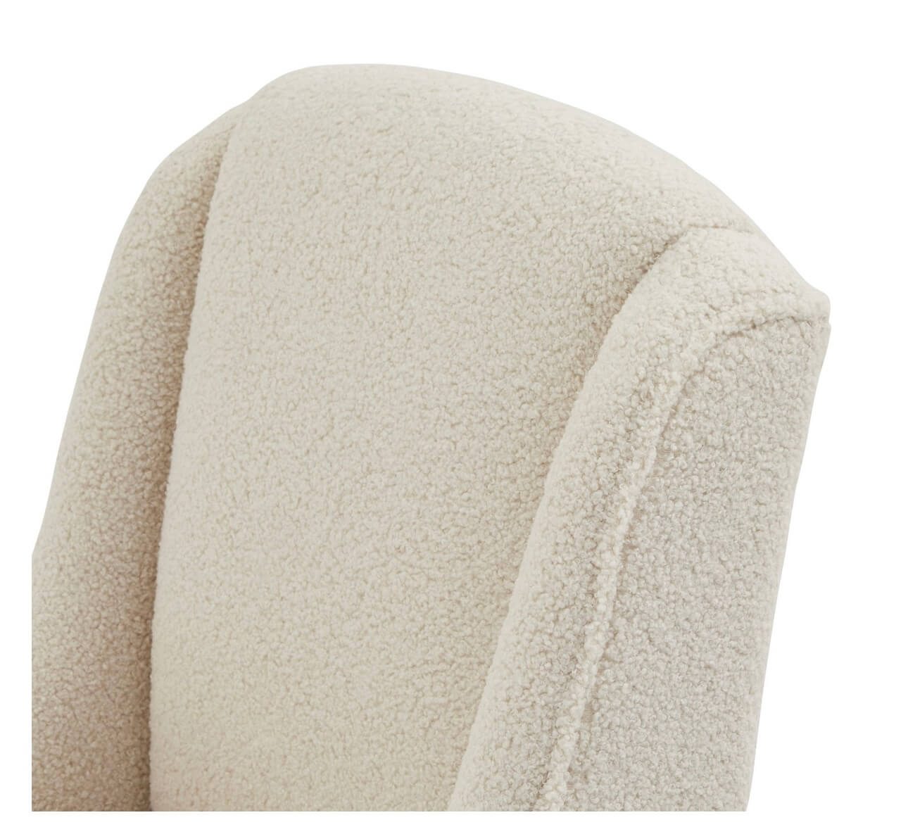 Cream Bouclé Dining Chair