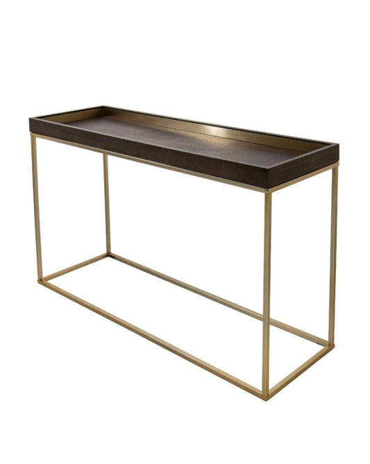 Champagne Chocolate Finish Console Table