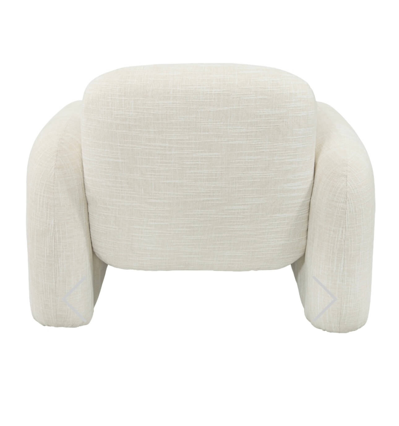 Chic Cream Fabric Armchair