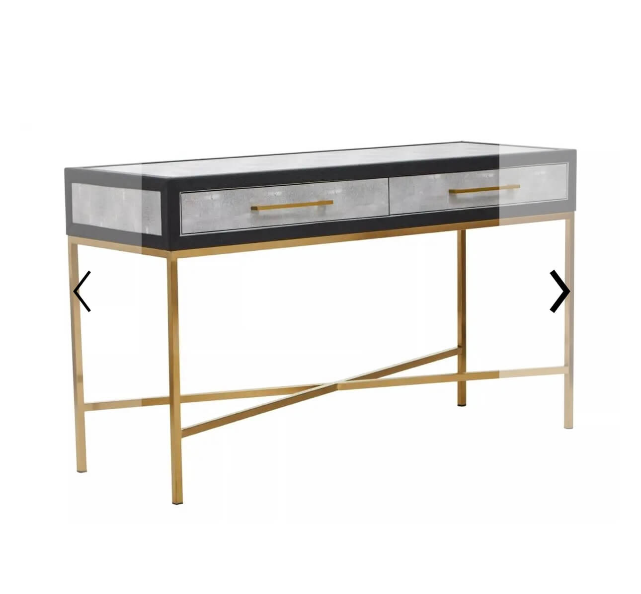 Grey Shagreen Console Table