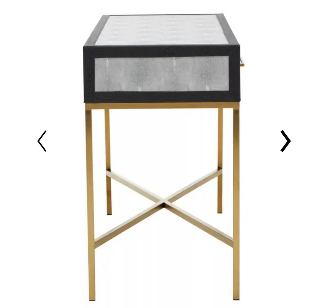 Grey Shagreen Console Table