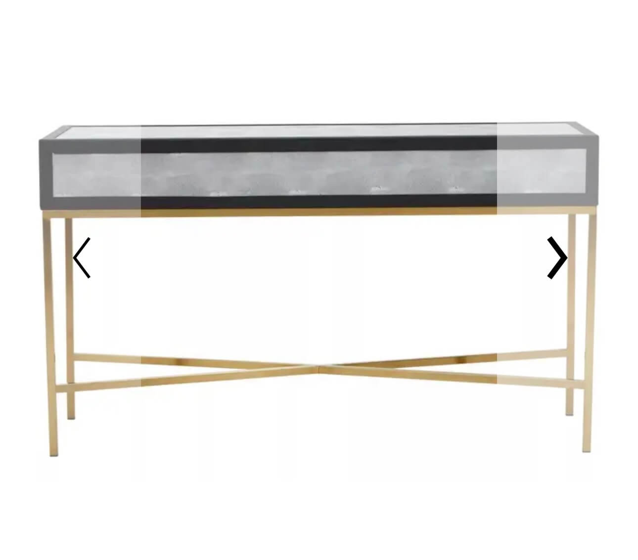 Grey Shagreen Console Table