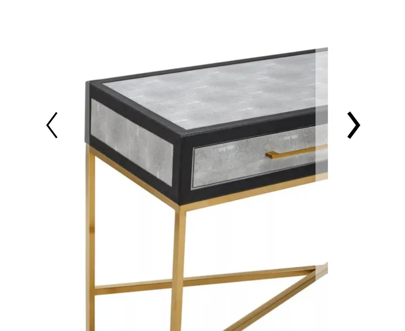 Grey Shagreen Console Table