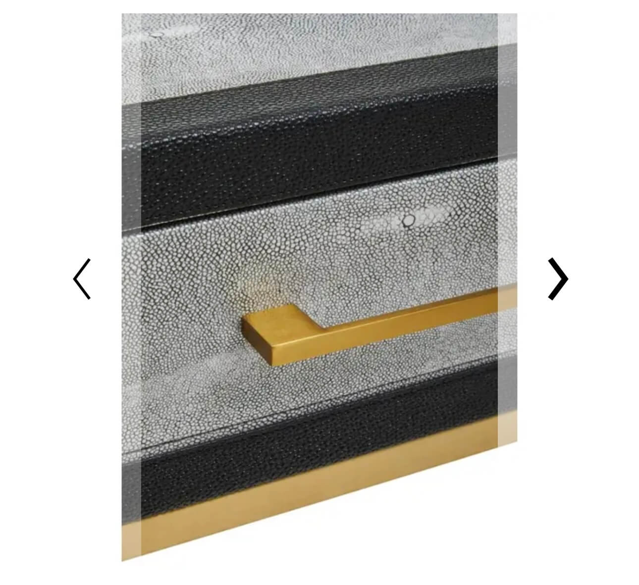 Grey Shagreen Console Table