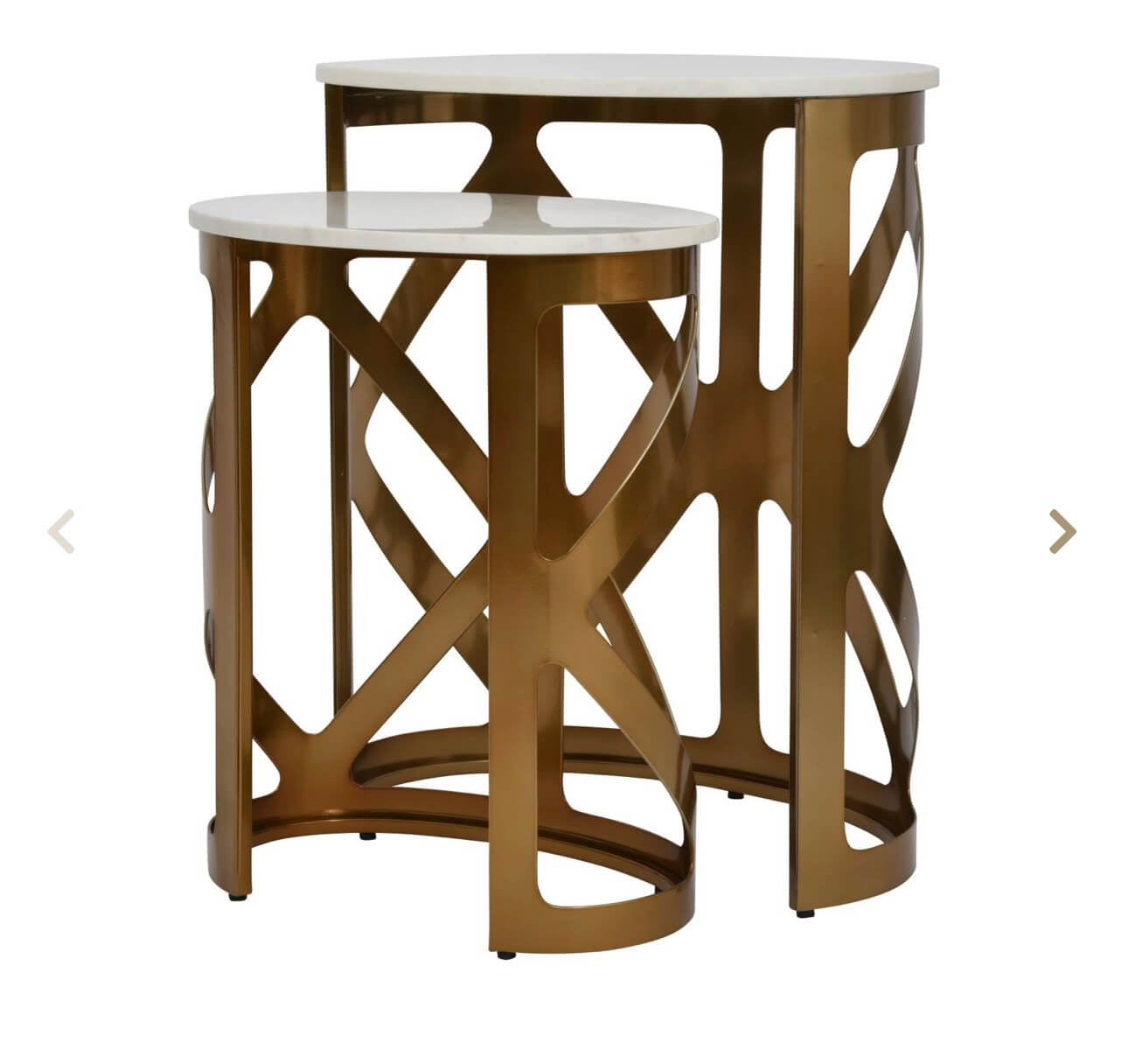 Bronze Finish Side Table