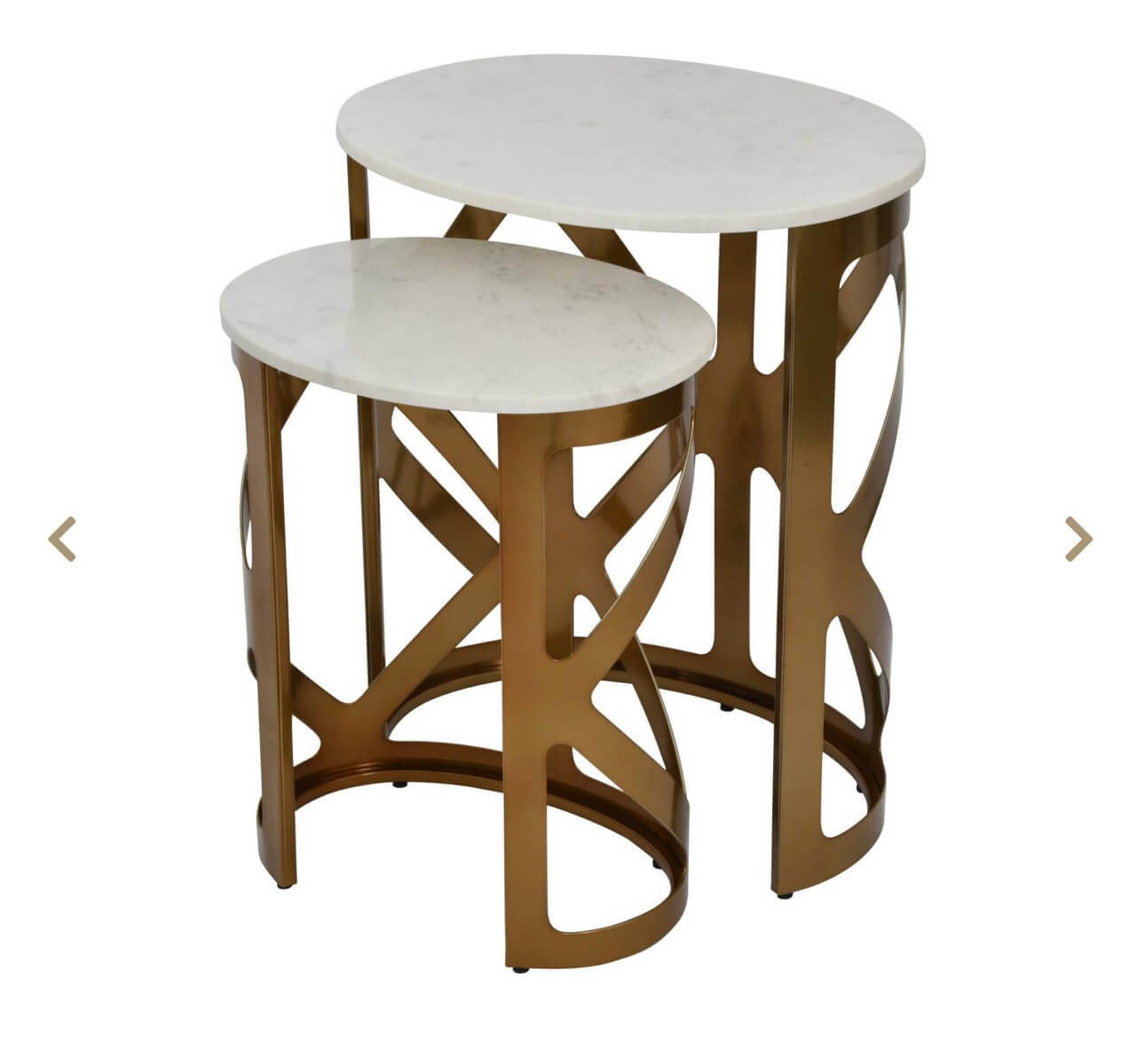 Bronze Finish Side Table