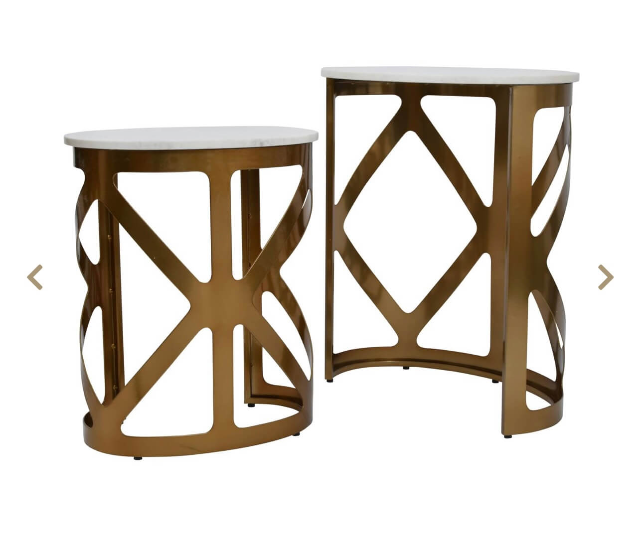 Bronze Finish Side Table