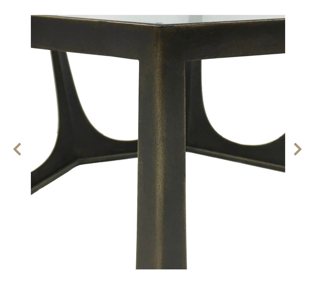 Bronze Finish Coffee Table