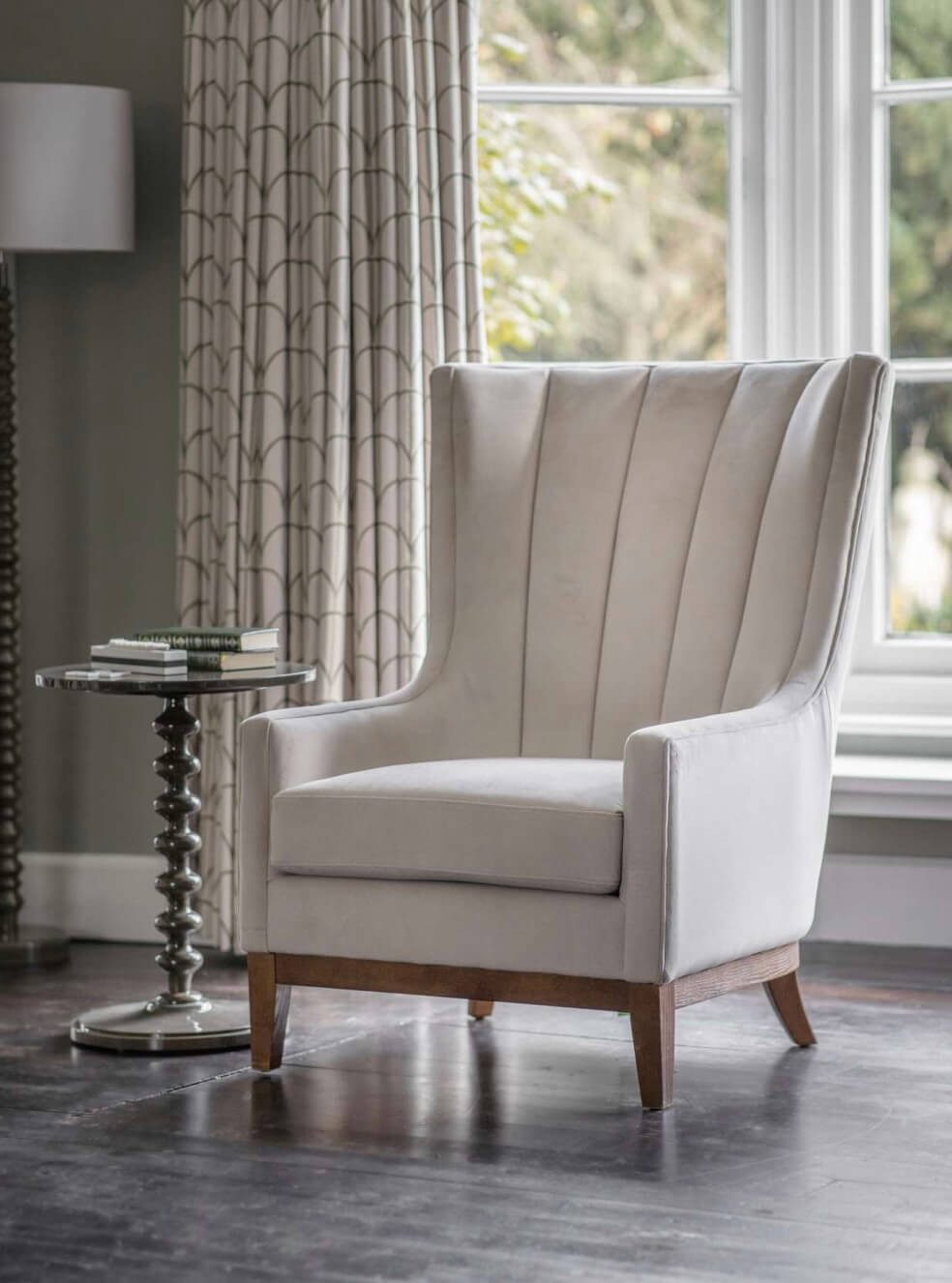 Soft-touch Fabric Occasional Chair