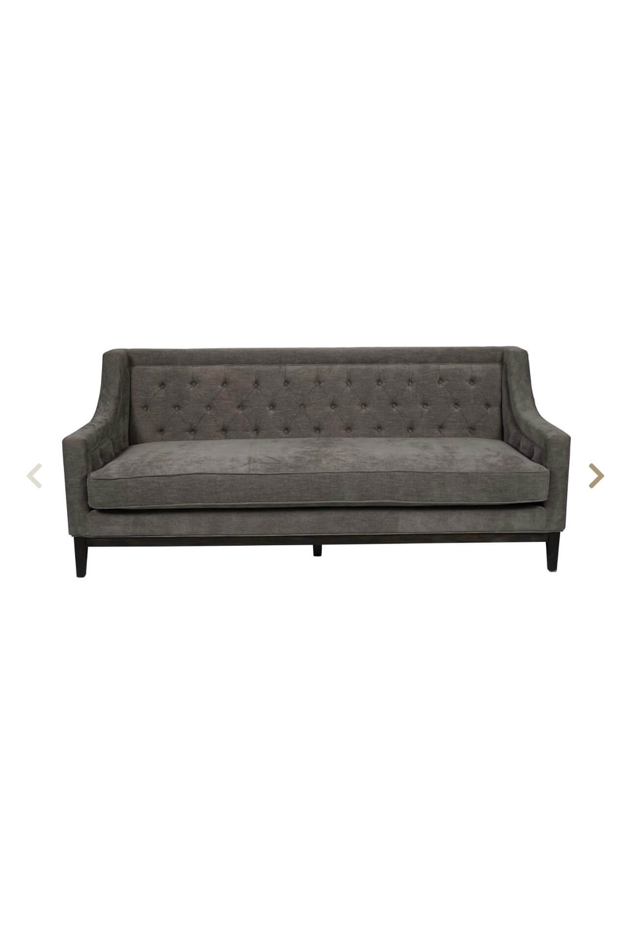 Luxe Warm Grey Fabric Sofa