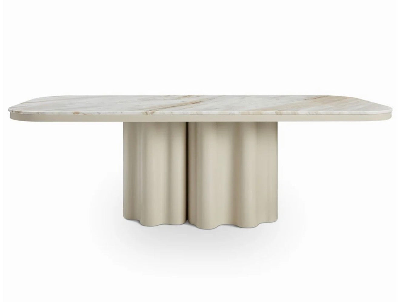 Liang & Emil Corinthian Gloss Ivory Dining Table