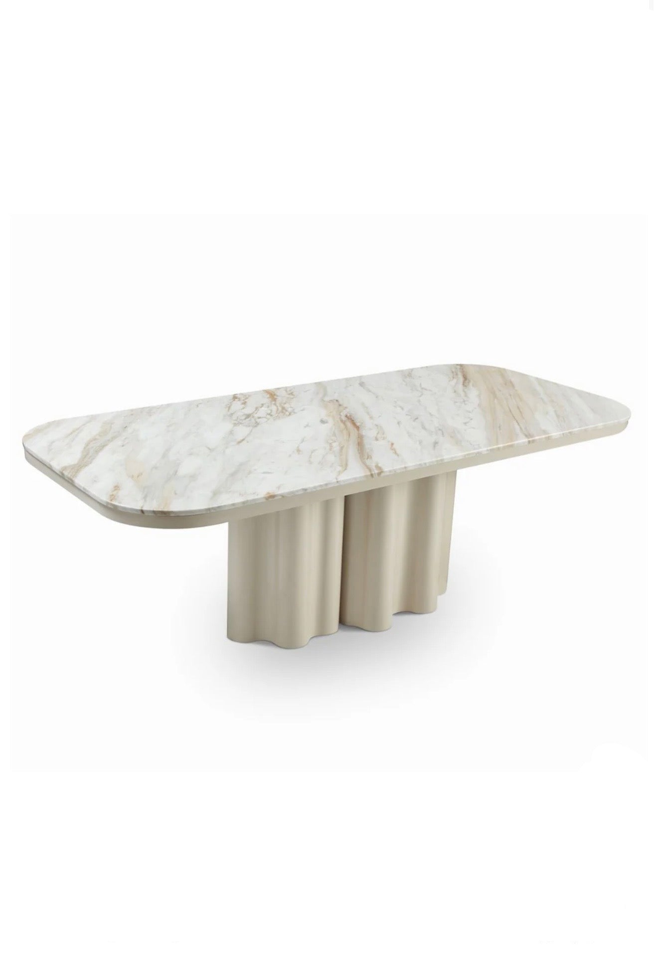 Liang & Emil Corinthian Gloss Ivory Dining Table